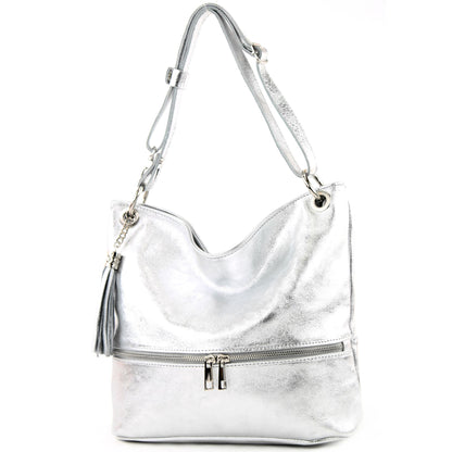 modamoda de - T143 - ital. Leder Schultertasche Umhängetasche