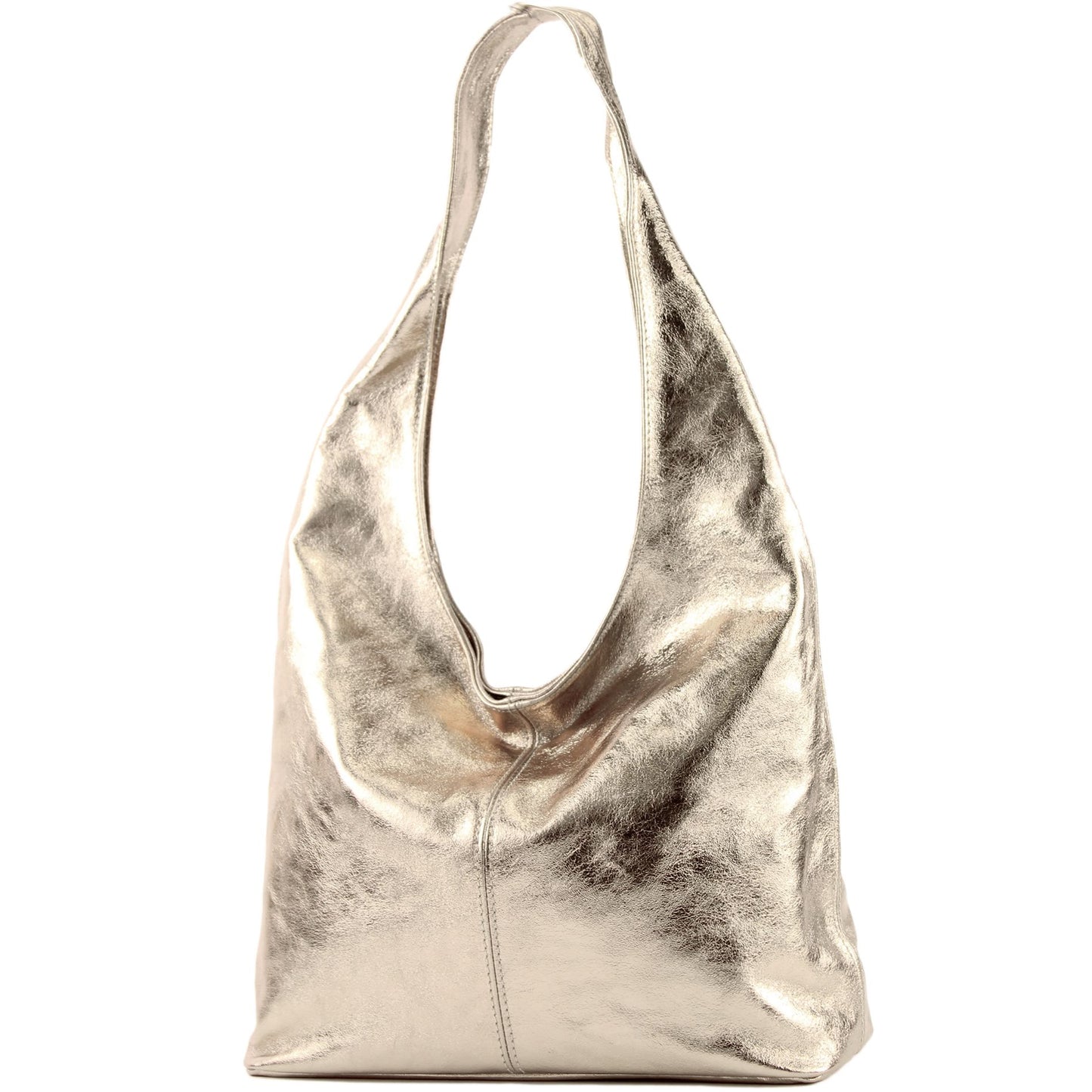 modamoda de T150 Damen Schultertasche Shopper Large aus Wildleder handmade in Italy