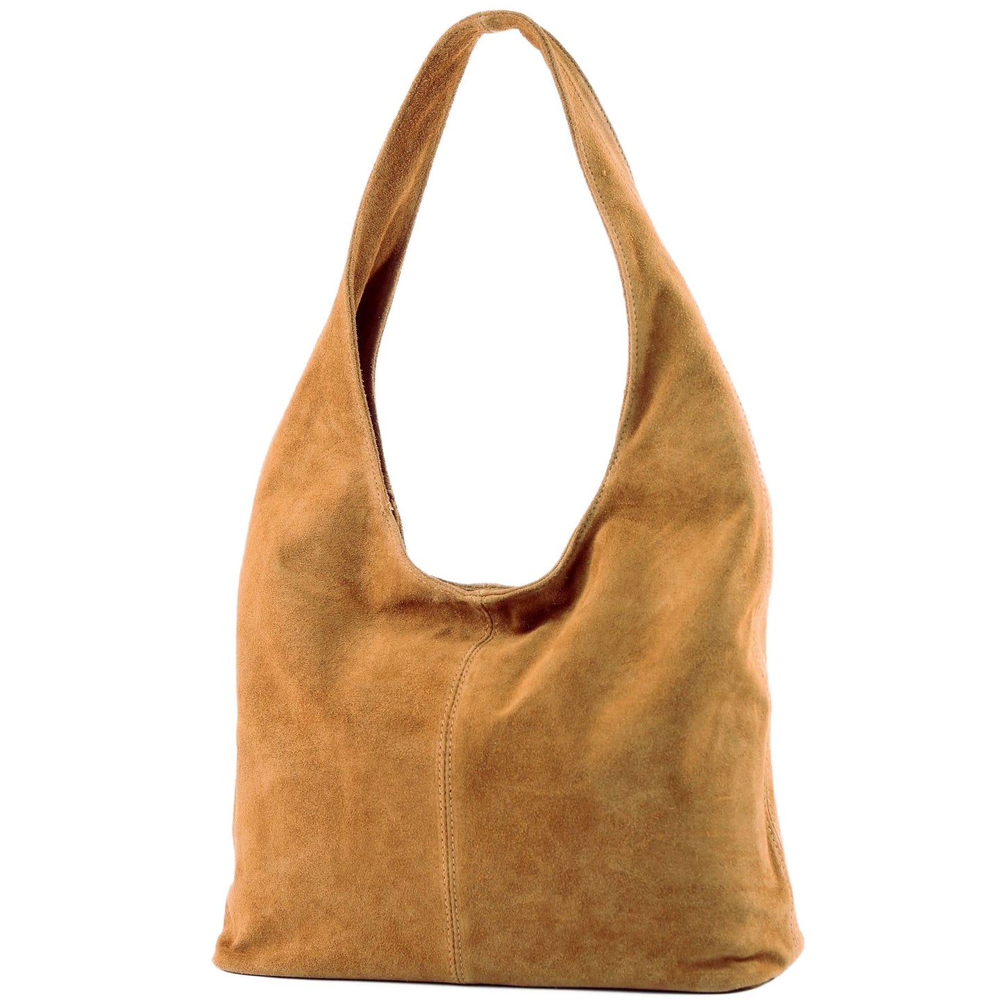 modamoda de T150 Damen Schultertasche Shopper Large aus Wildleder handmade in Italy