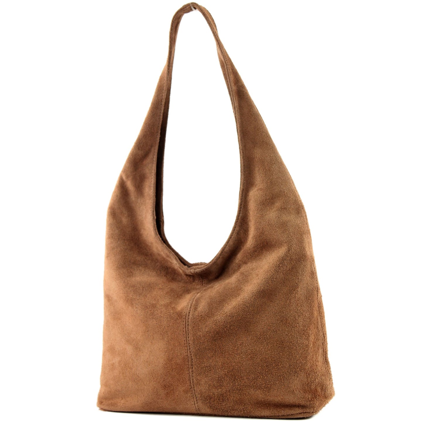 modamoda de T150 Damen Schultertasche Shopper Large aus Wildleder handmade in Italy