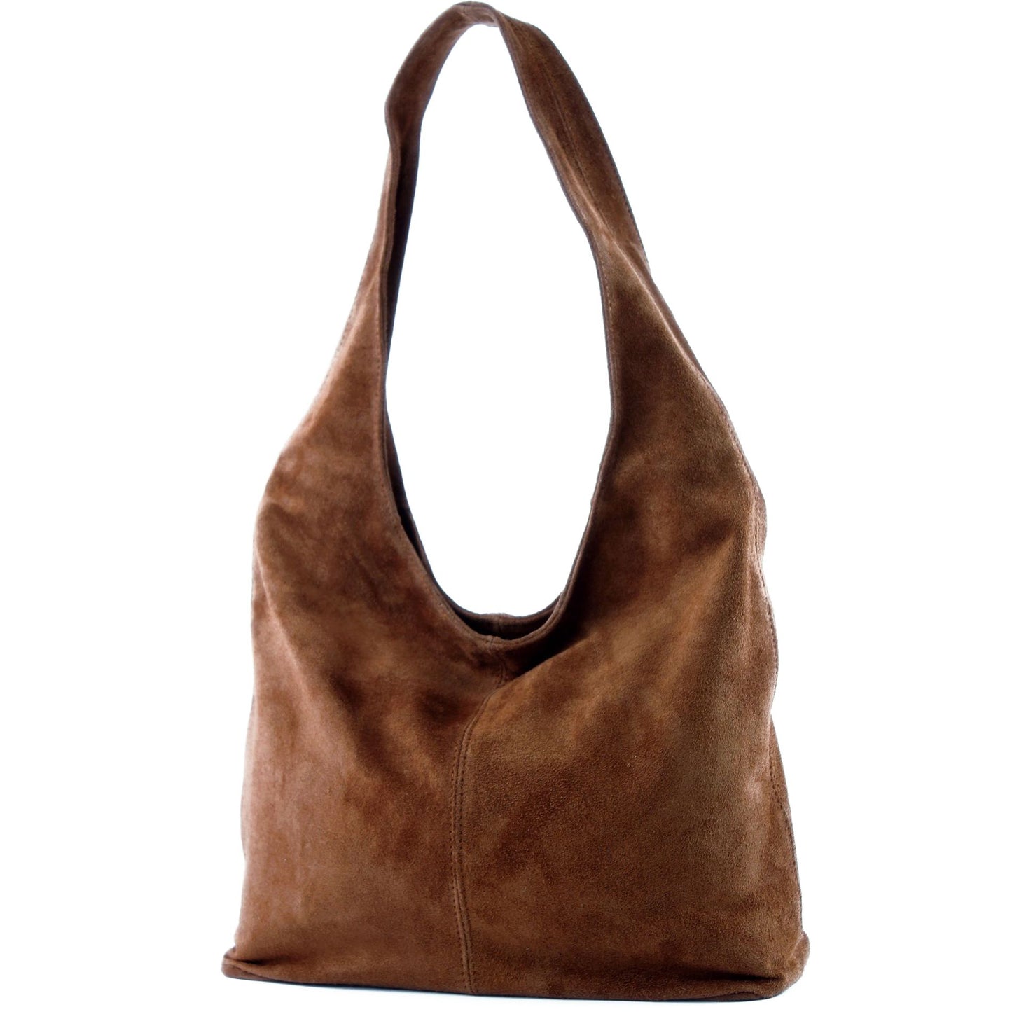 modamoda de T150 Damen Schultertasche Shopper Large aus Wildleder handmade in Italy