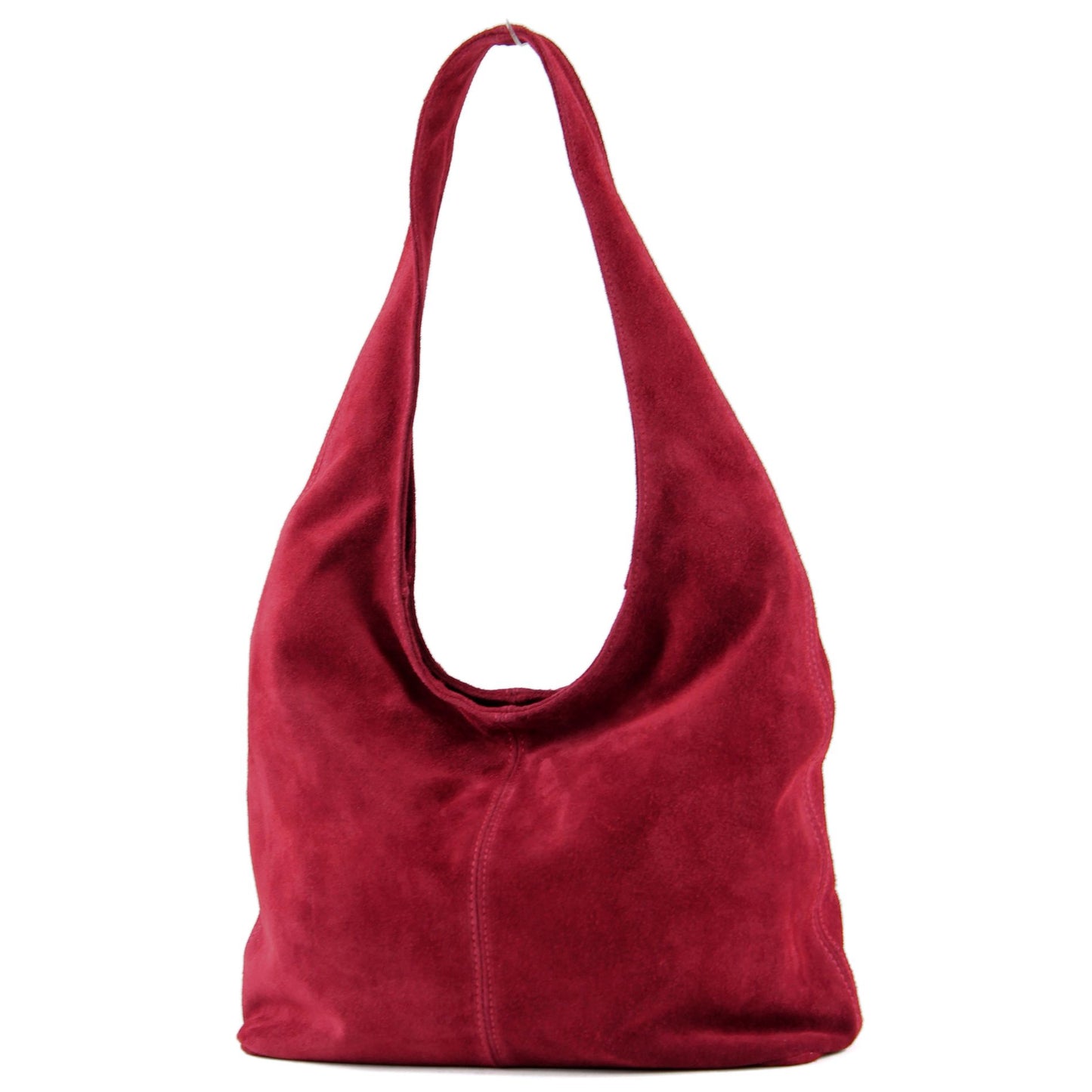 modamoda de T150 Damen Schultertasche Shopper Large aus Wildleder handmade in Italy