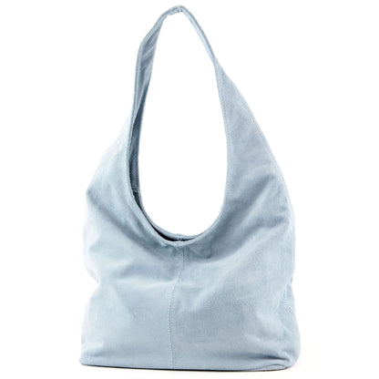 modamoda de T150 Damen Schultertasche Shopper Large aus Wildleder handmade in Italy
