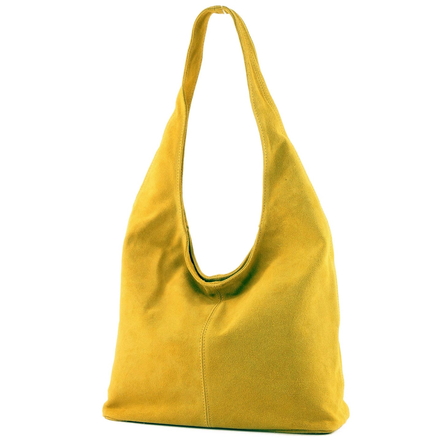 modamoda de T150 Damen Schultertasche Shopper Large aus Wildleder handmade in Italy