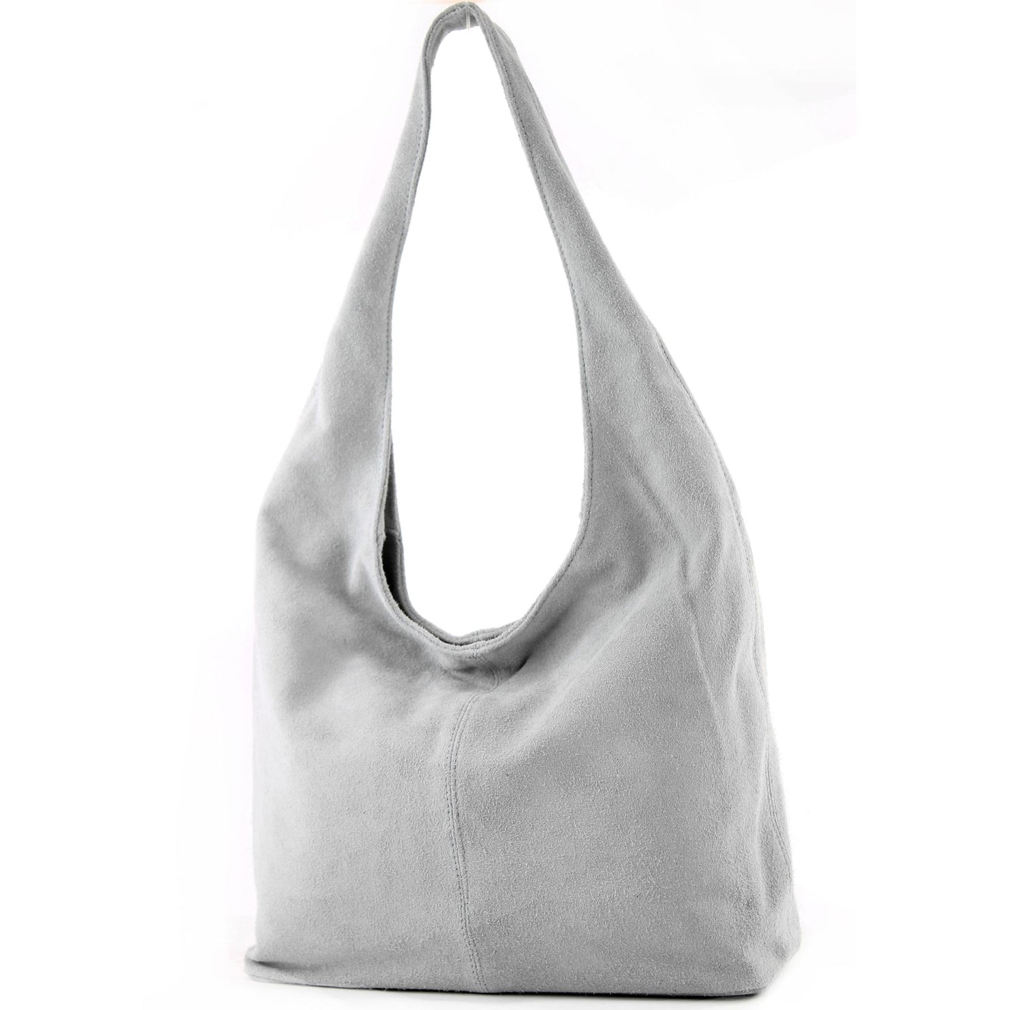 modamoda de T150 Damen Schultertasche Shopper Large aus Wildleder handmade in Italy