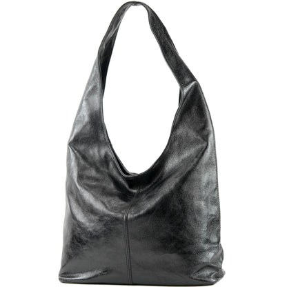 modamoda de T150 Damen Schultertasche Shopper Large aus Wildleder handmade in Italy