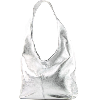 modamoda de T150 Damen Schultertasche Shopper Large aus Wildleder handmade in Italy