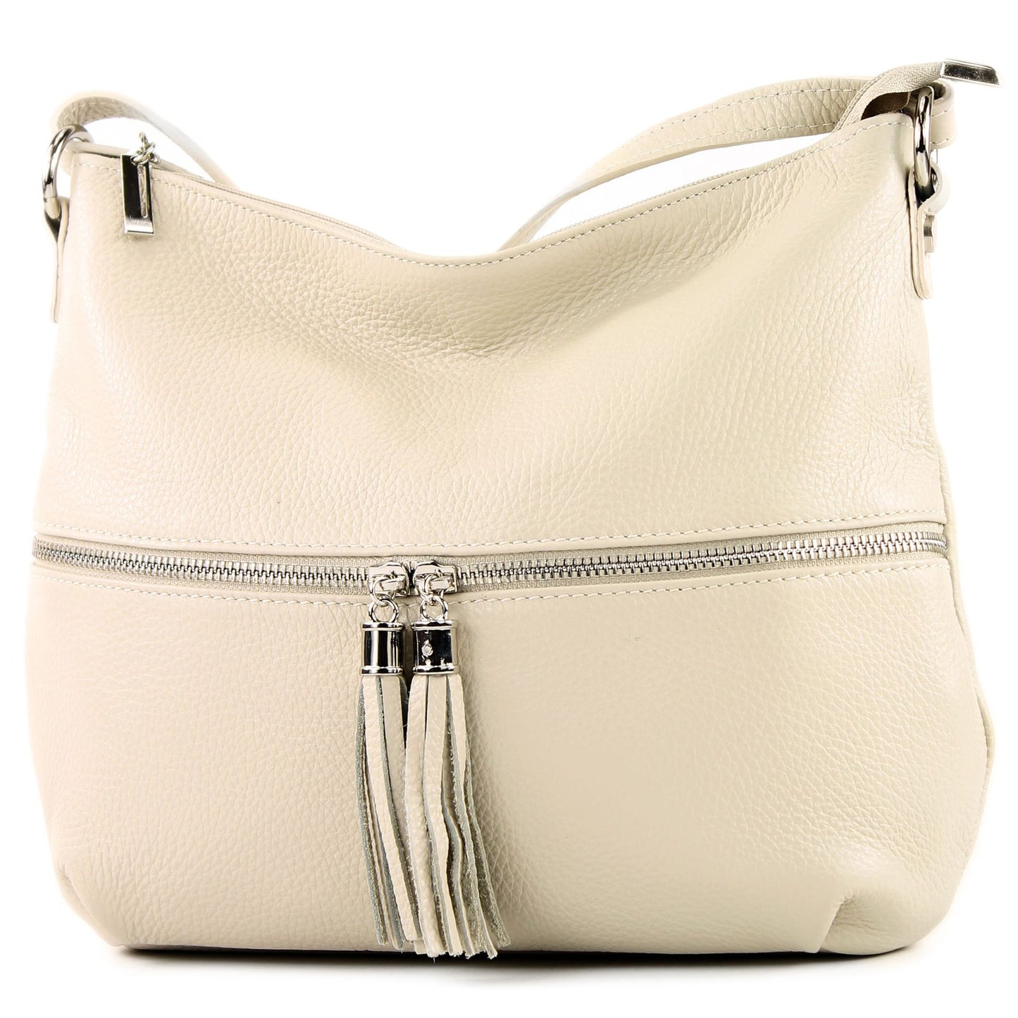 modamoda de T159 Damen Leder Umhängetasche Schultertasche Medium handmade in Italy