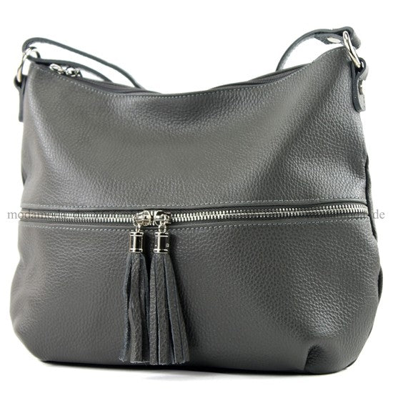 modamoda de T159 Damen Leder Umhängetasche Schultertasche Medium handmade in Italy