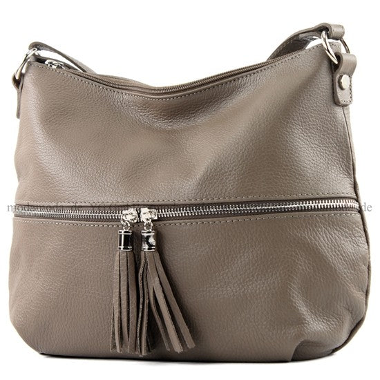 modamoda de T159 Damen Leder Umhängetasche Schultertasche Medium handmade in Italy