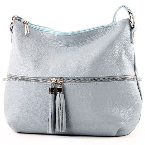 modamoda de T159 Damen Leder Umhängetasche Schultertasche Medium handmade in Italy