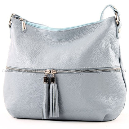 modamoda de T159 Damen Leder Umhängetasche Schultertasche Medium handmade in Italy