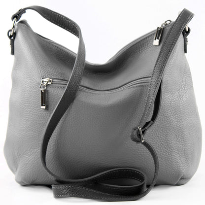 modamoda de T159 Damen Leder Umhängetasche Schultertasche Medium handmade in Italy