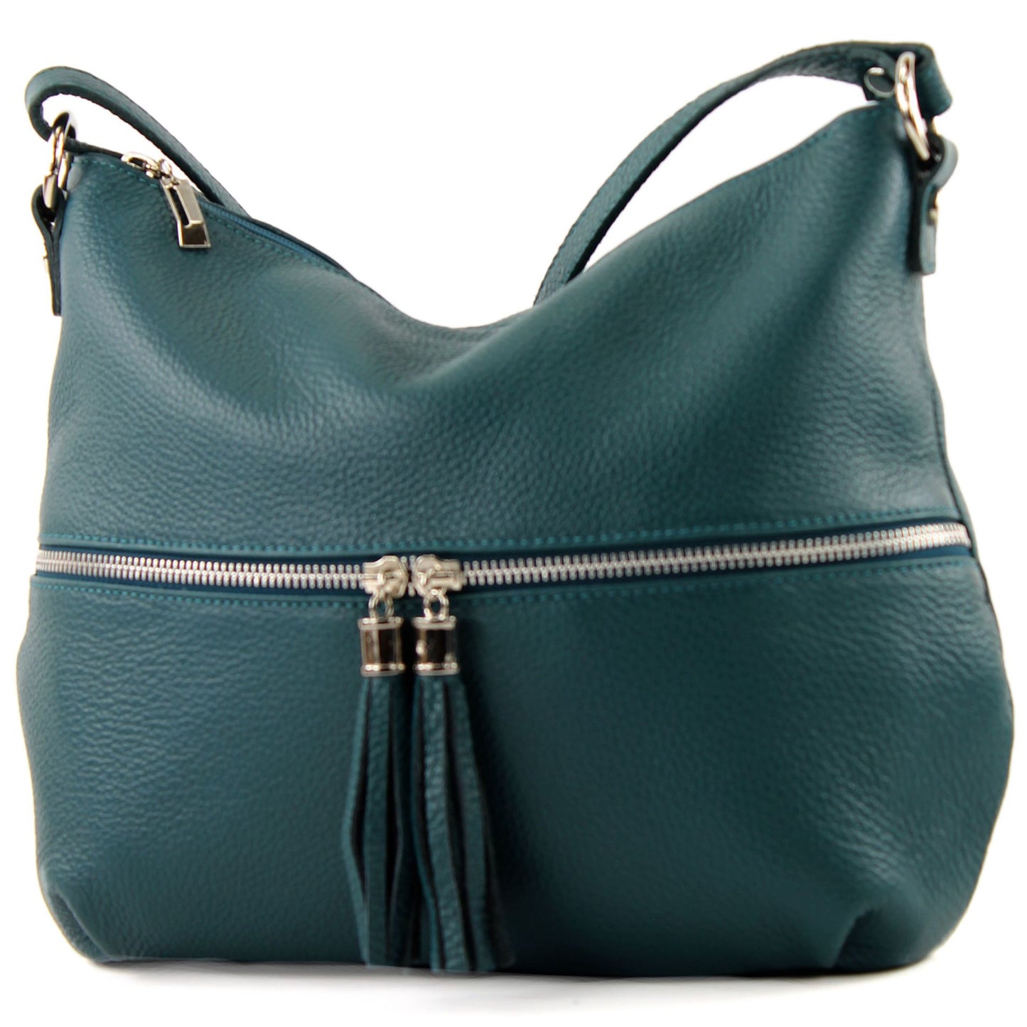 modamoda de T159 Damen Leder Umhängetasche Schultertasche Medium handmade in Italy