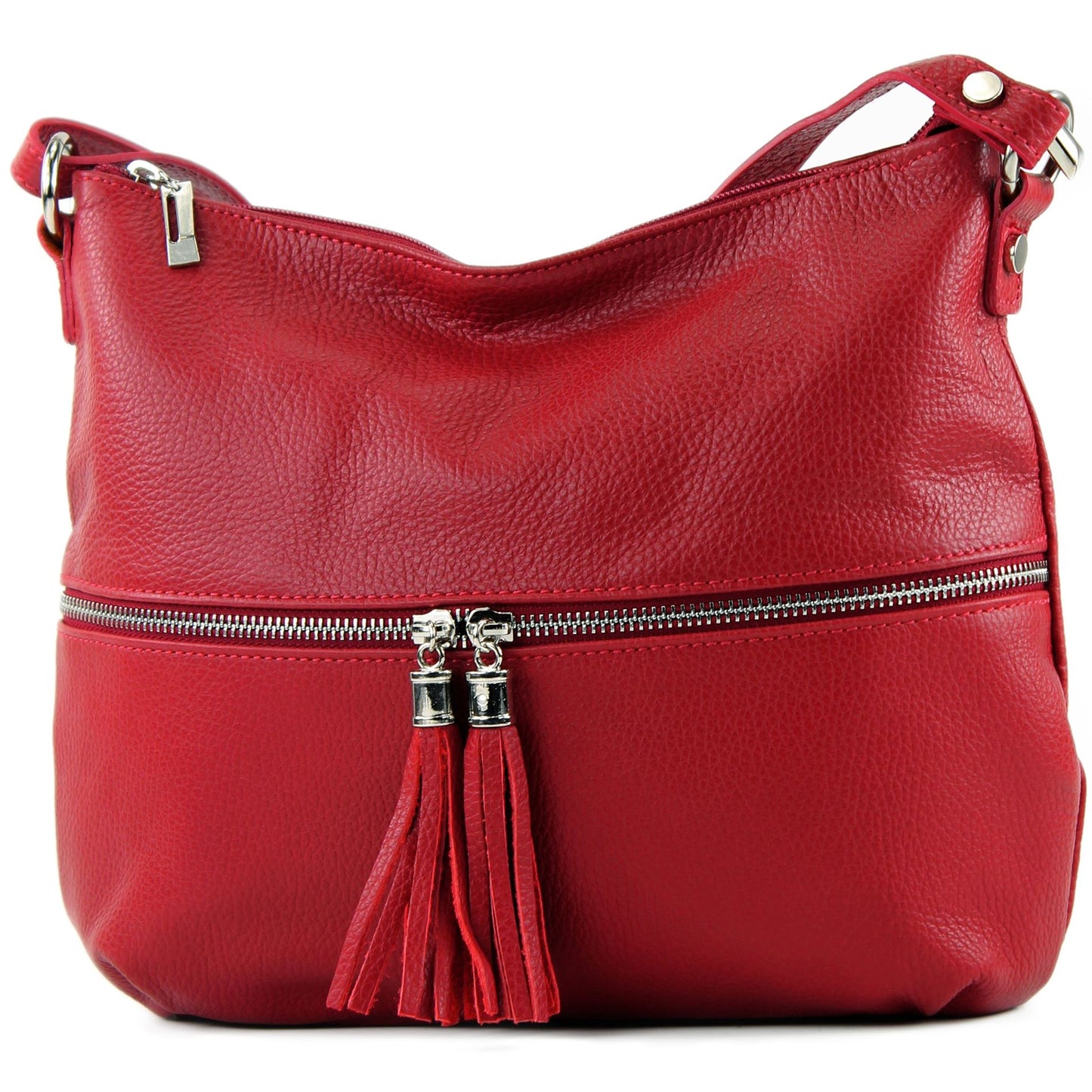 modamoda de T159 Damen Leder Umhängetasche Schultertasche Medium handmade in Italy