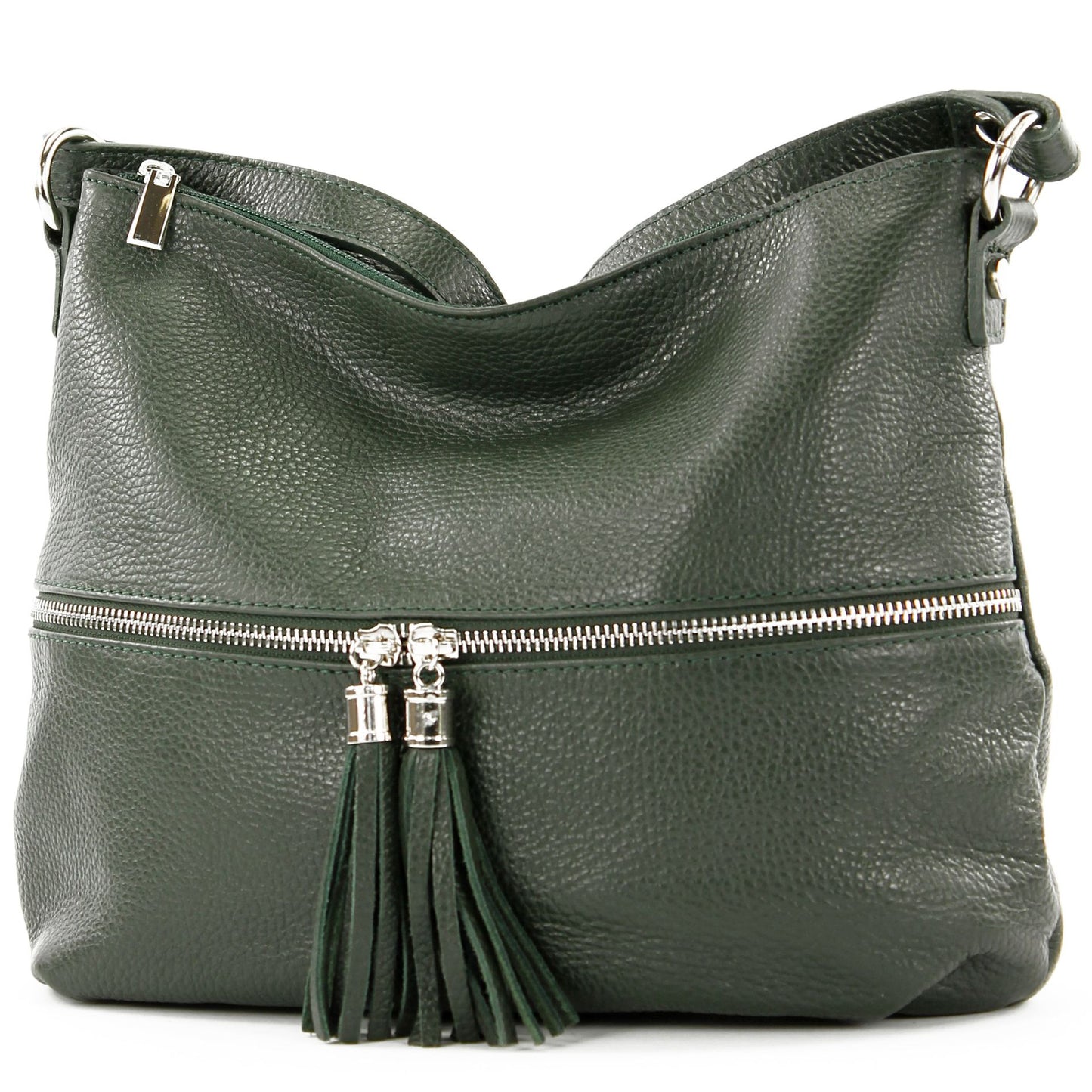 modamoda de T159 Damen Leder Umhängetasche Schultertasche Medium handmade in Italy