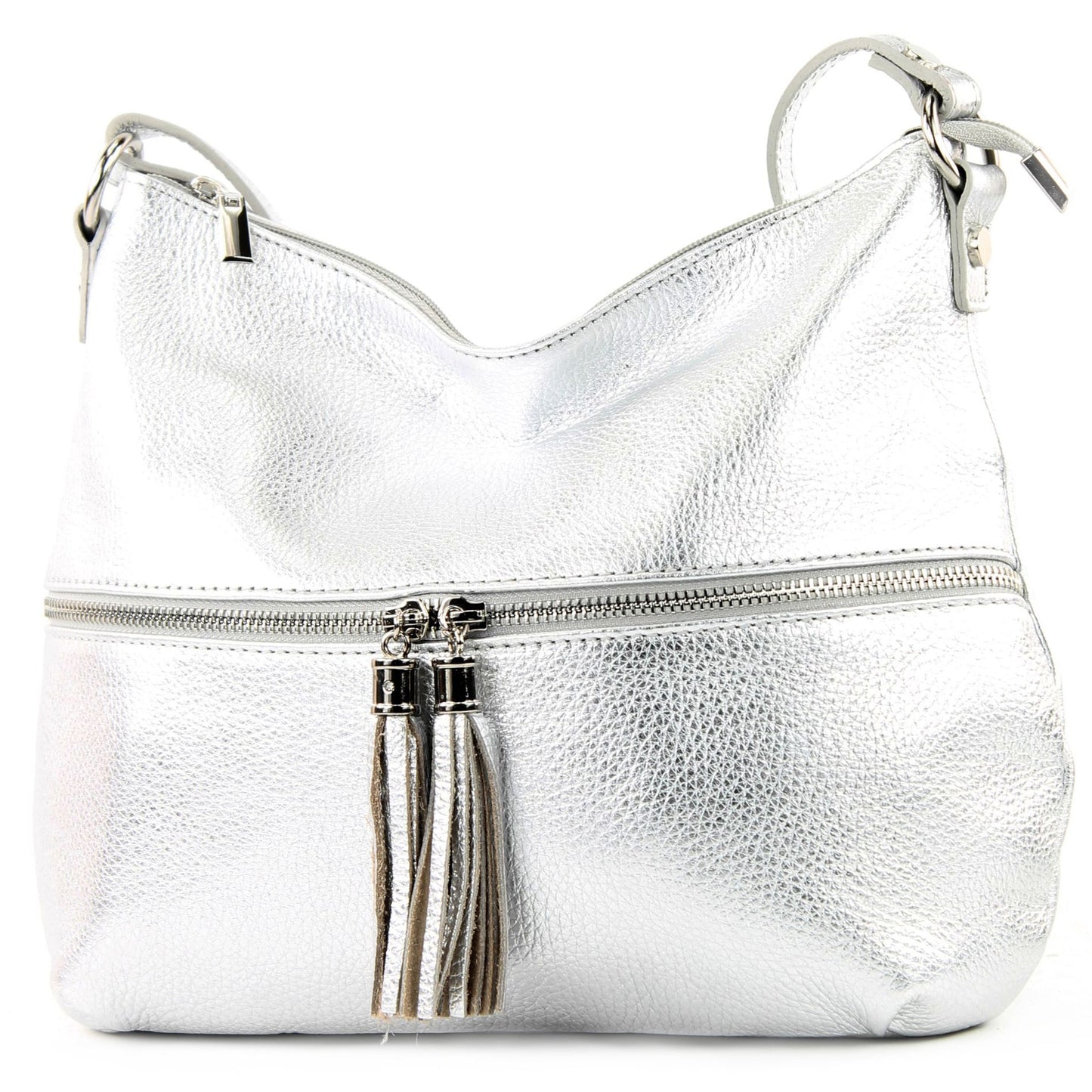 modamoda de T159 Damen Leder Umhängetasche Schultertasche Medium handmade in Italy
