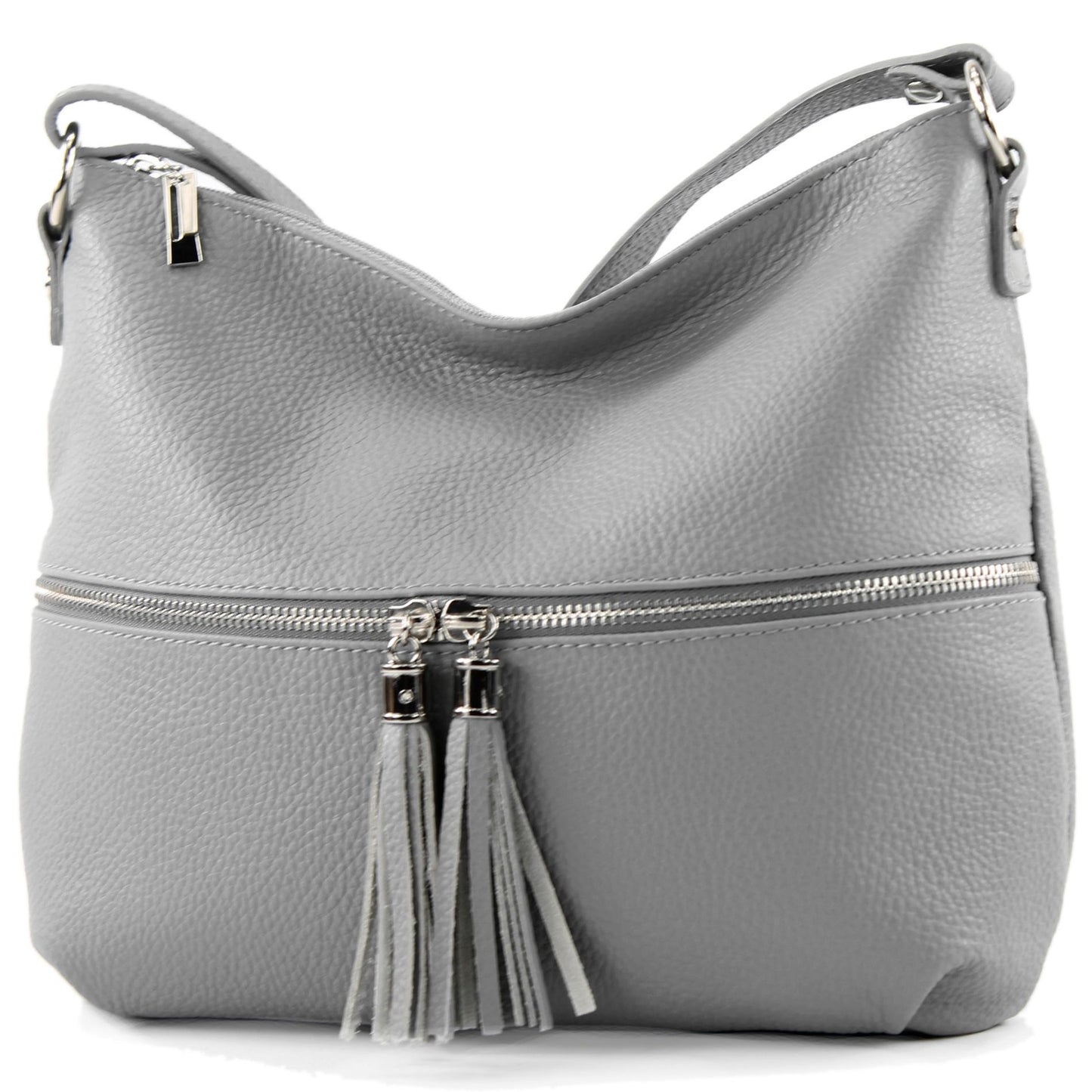 modamoda de T159 Damen Leder Umhängetasche Schultertasche Medium handmade in Italy