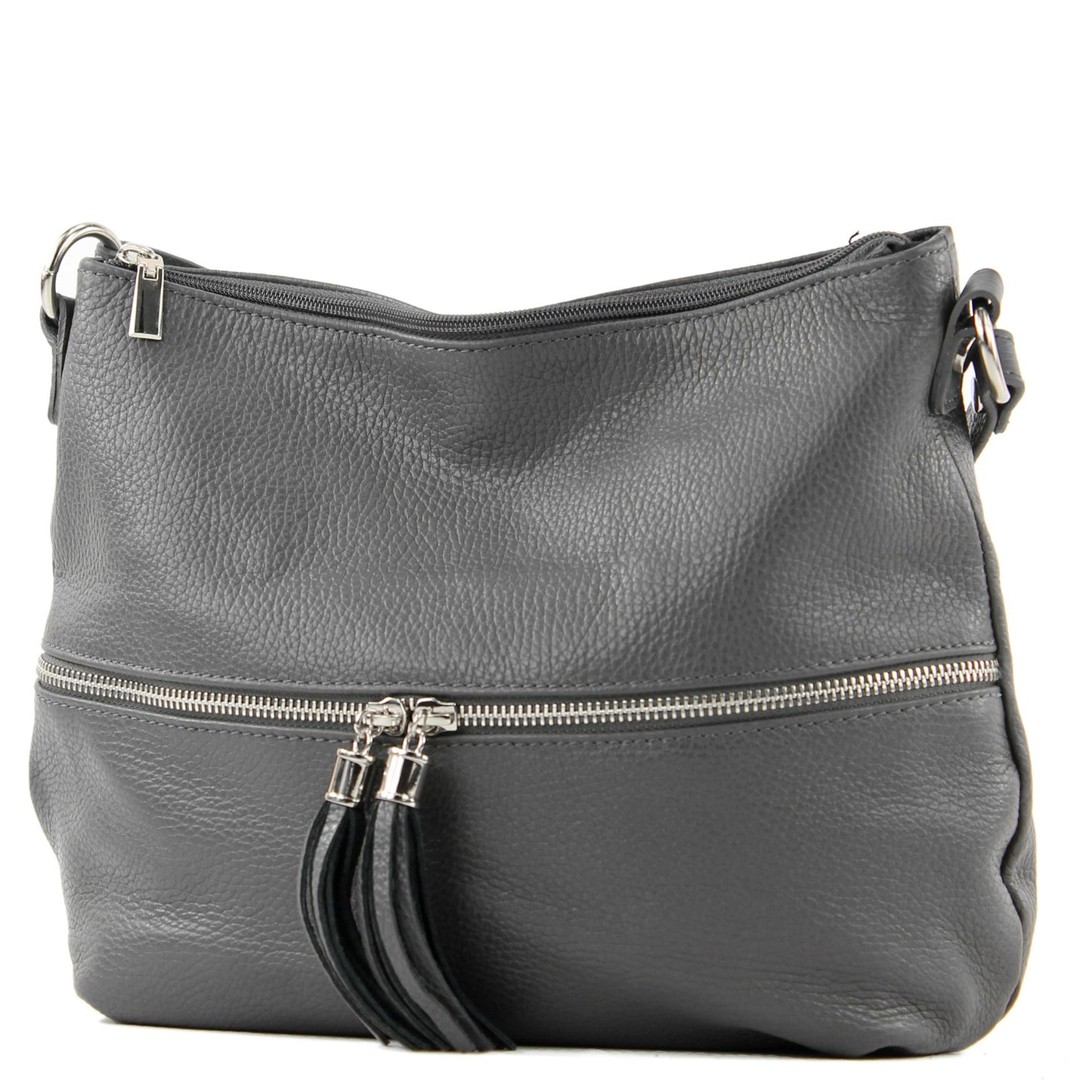 modamoda de T159 Damen Leder Umhängetasche Schultertasche Medium handmade in Italy