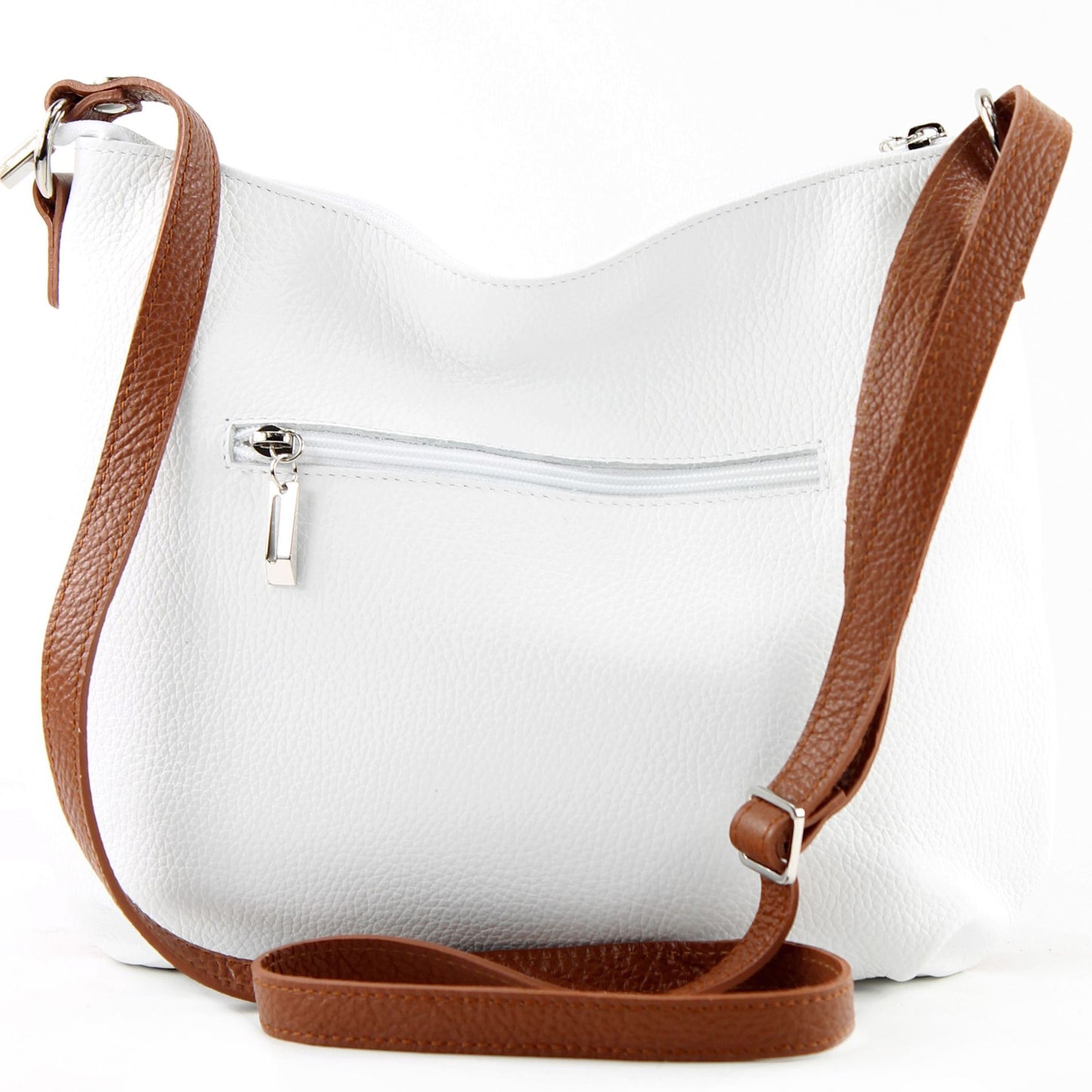 modamoda de T159 Damen Leder Umhängetasche Schultertasche Medium handmade in Italy