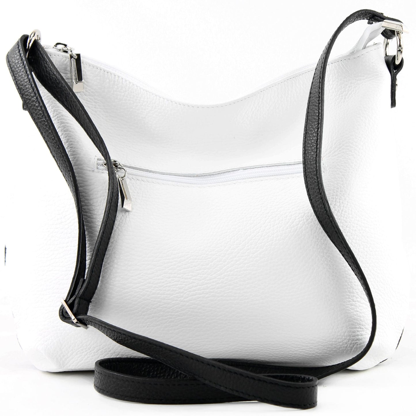 modamoda de T159 Damen Leder Umhängetasche Schultertasche Medium handmade in Italy