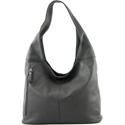 modamoda de T155 Damen Leder Shopper Schultertasche Large handmade in Italy