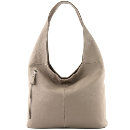 modamoda de T155 Damen Leder Shopper Schultertasche Large handmade in Italy