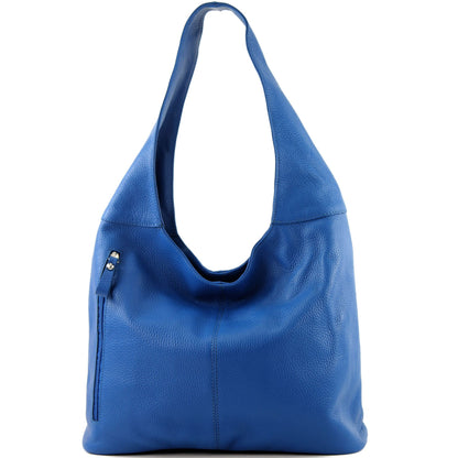modamoda de T155 Damen Leder Shopper Schultertasche Large handmade in Italy