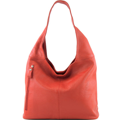 modamoda de T155 Damen Leder Shopper Schultertasche Large handmade in Italy