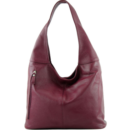 modamoda de T155 Damen Leder Shopper Schultertasche Large handmade in Italy