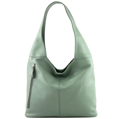 modamoda de T155 Damen Leder Shopper Schultertasche Large handmade in Italy