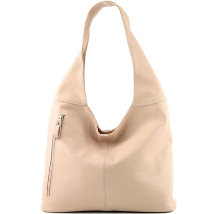 modamoda de T155 Damen Leder Shopper Schultertasche Large handmade in Italy