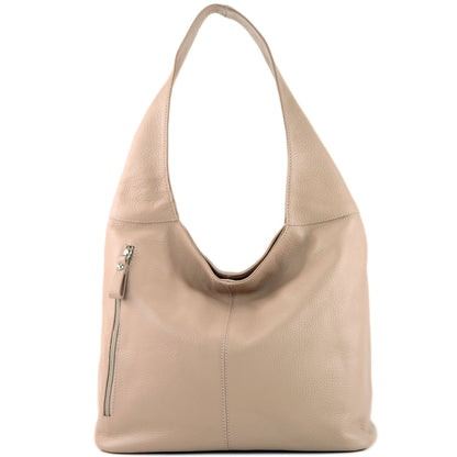 modamoda de T155 Damen Leder Shopper Schultertasche Large handmade in Italy