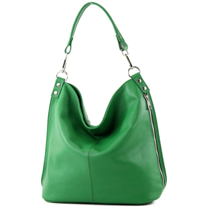 modamoda de - T177 -  ital. Damen Schultertasche aus Leder
