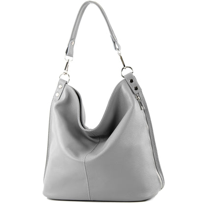 modamoda de - T177 -  ital. Damen Schultertasche aus Leder