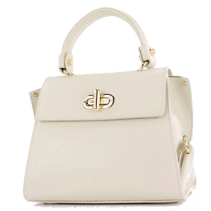 modamoda de - T182 - ital. Damen Henkeltasche Klein Leder