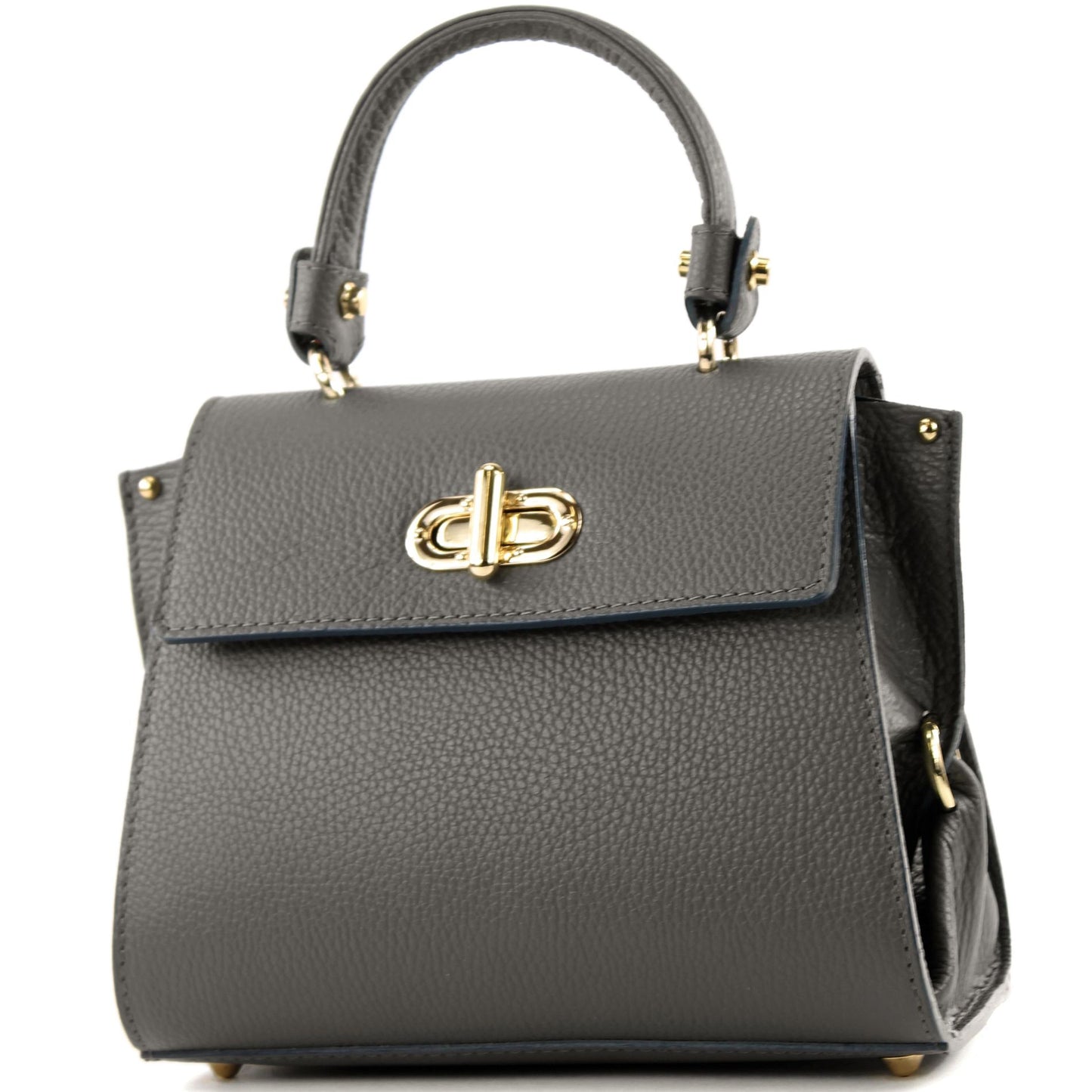 modamoda de - T182 - ital. Damen Henkeltasche Klein Leder