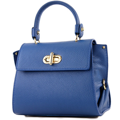 modamoda de - T182 - ital. Damen Henkeltasche Klein Leder