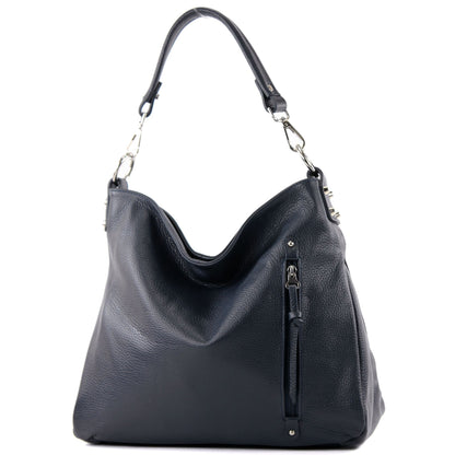 modamoda de T183 Damen Schultertasche Handtasche Tragetasche Echtleder Groß handmade in Italy