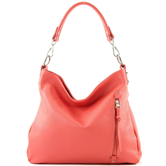 modamoda de T183 Damen Schultertasche Handtasche Tragetasche Echtleder Groß handmade in Italy