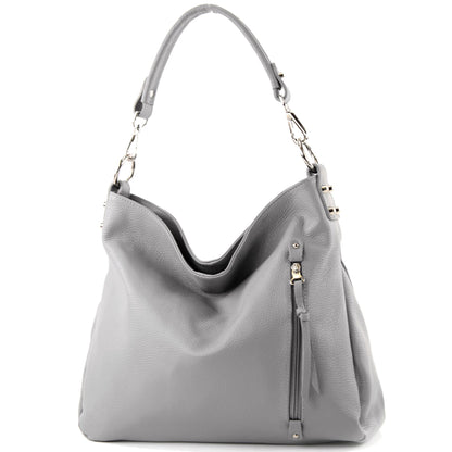 modamoda de T183 Damen Schultertasche Handtasche Tragetasche Echtleder Groß handmade in Italy