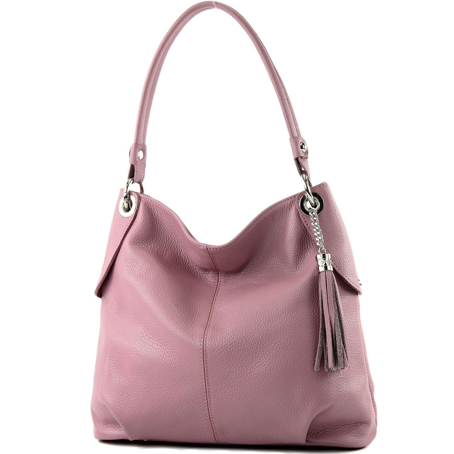 modamoda de T185 Damen Leder Schultertasche Handtasche handmade in Italy