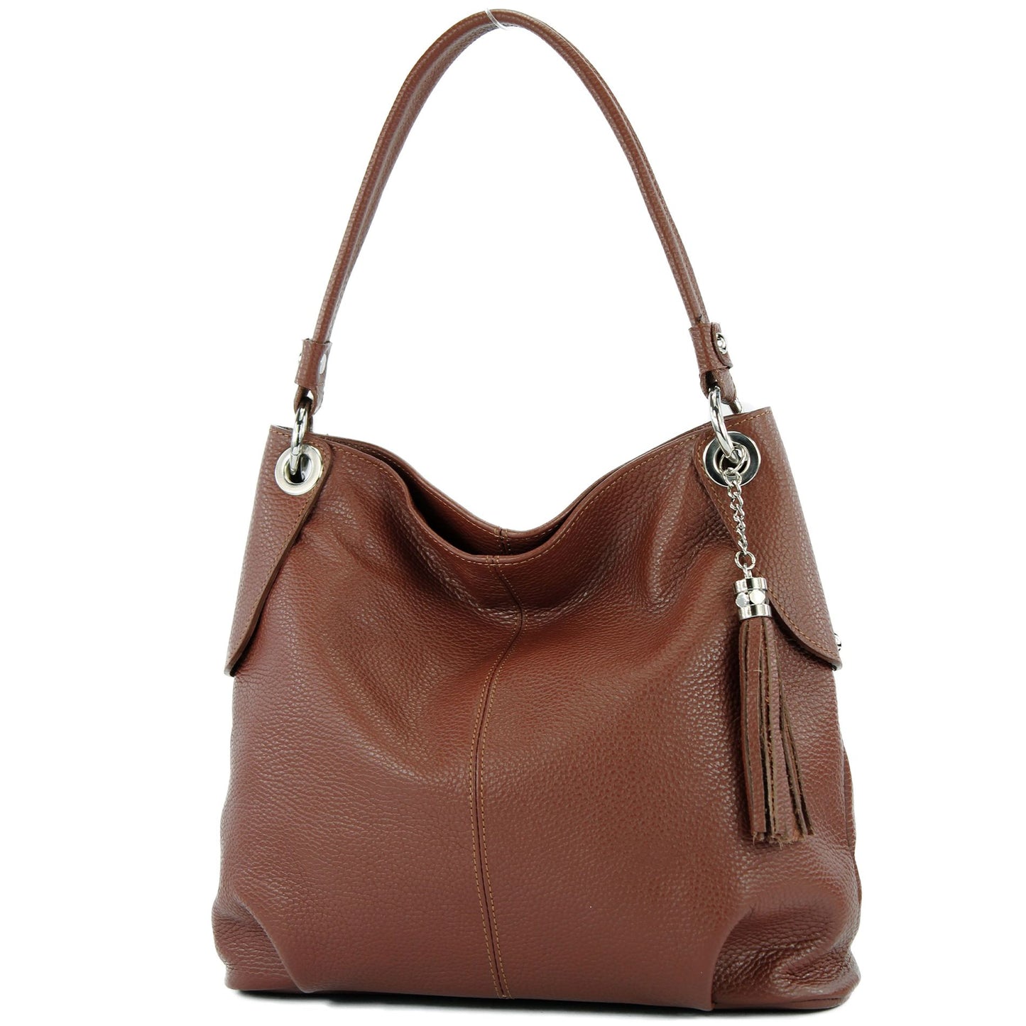 modamoda de T185 Damen Leder Schultertasche Handtasche handmade in Italy