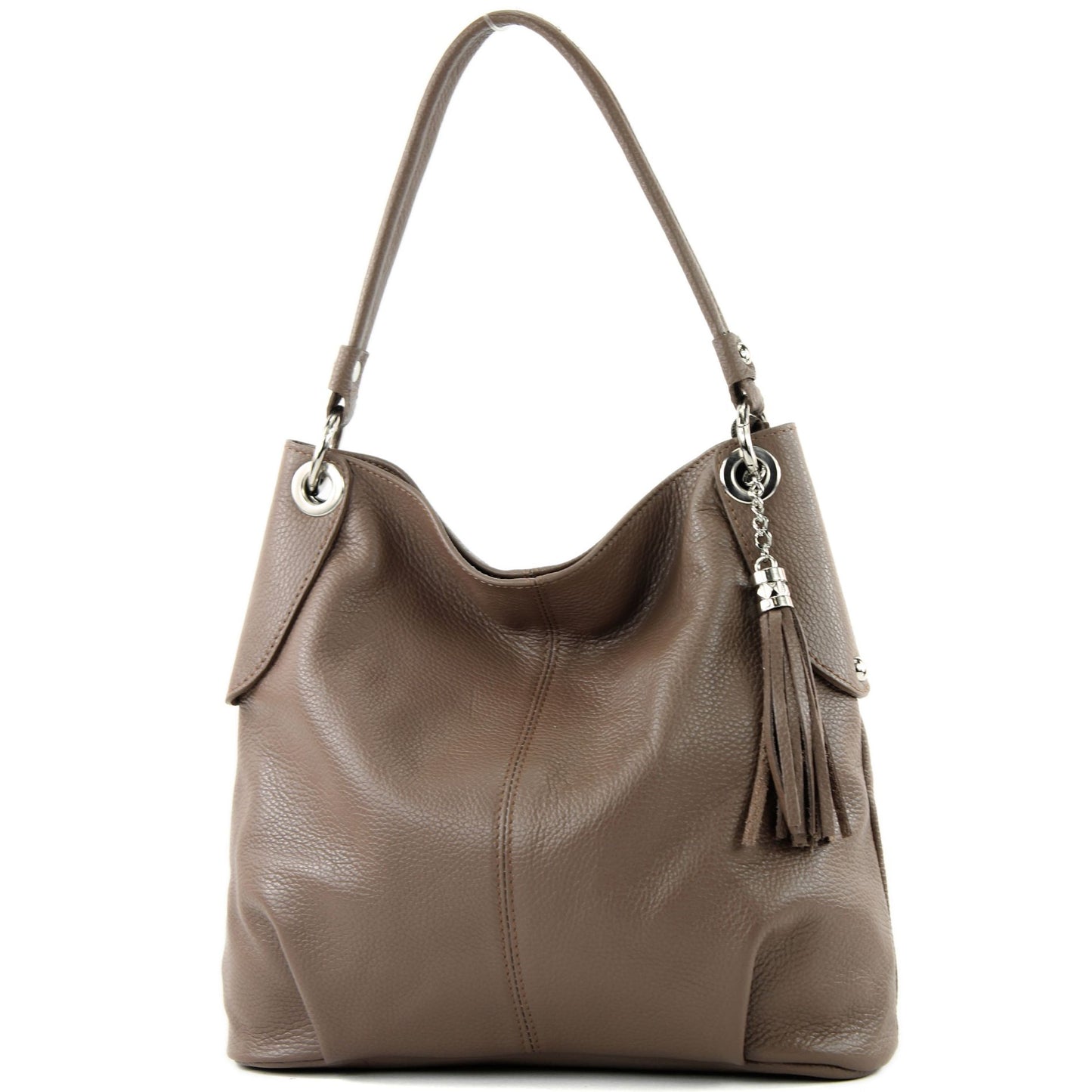 modamoda de T185 Damen Leder Schultertasche Handtasche handmade in Italy