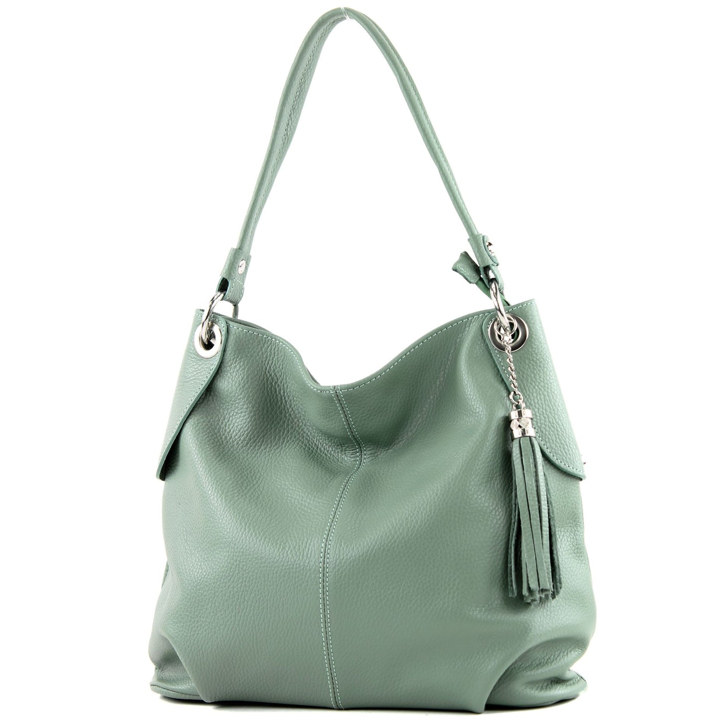modamoda de T185 Damen Leder Schultertasche Handtasche handmade in Italy