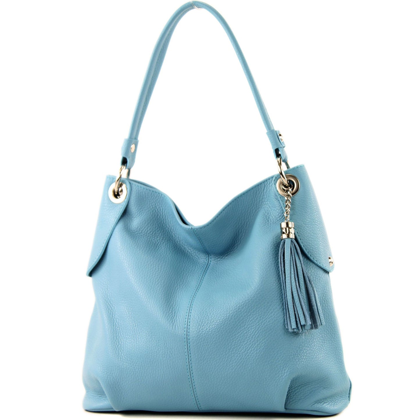 modamoda de T185 Damen Leder Schultertasche Handtasche handmade in Italy