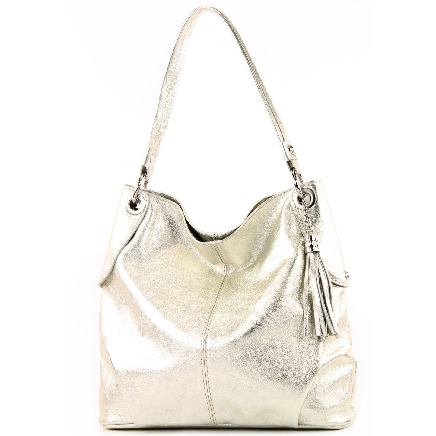 modamoda de T185 Damen Leder Schultertasche Handtasche handmade in Italy
