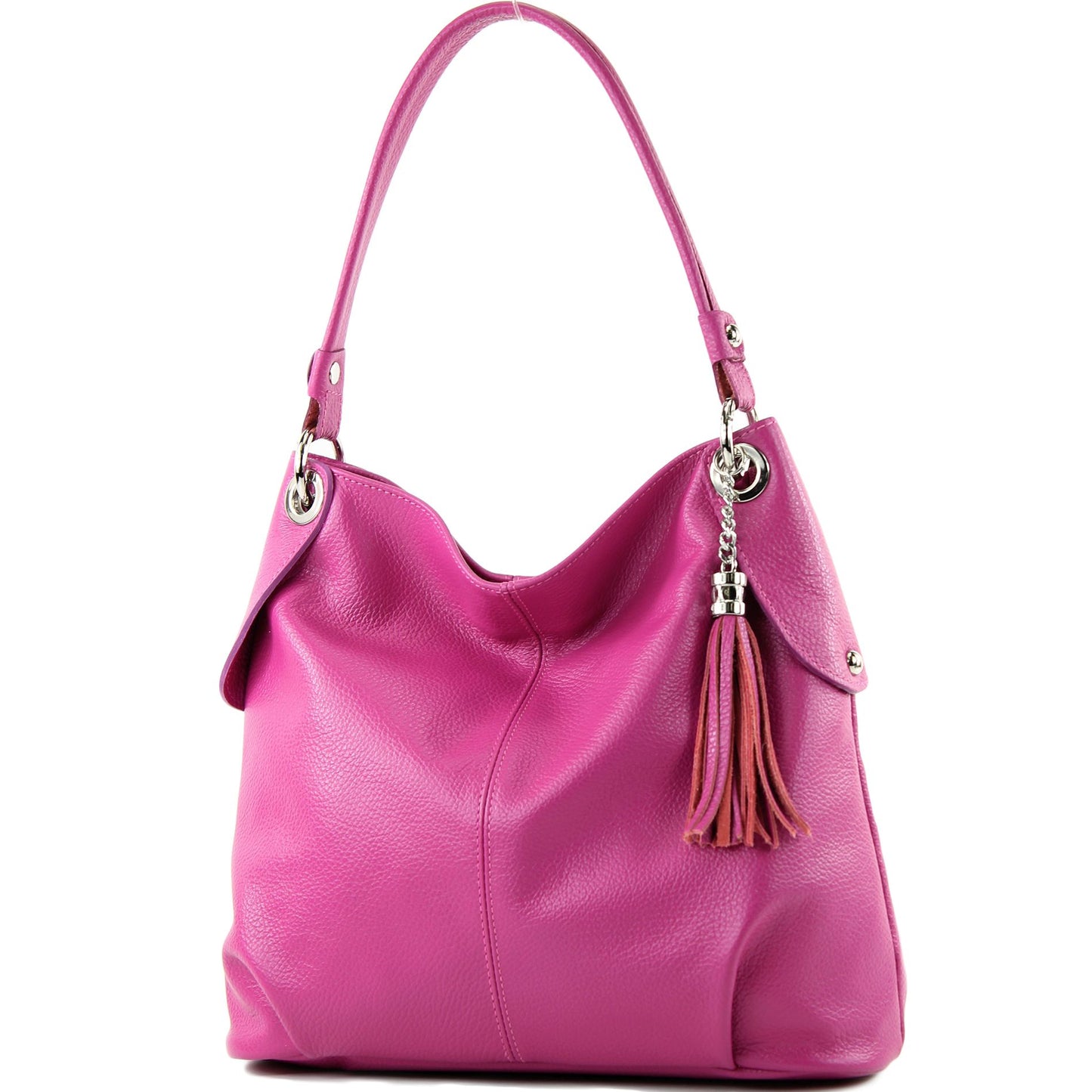 modamoda de T185 Damen Leder Schultertasche Handtasche handmade in Italy