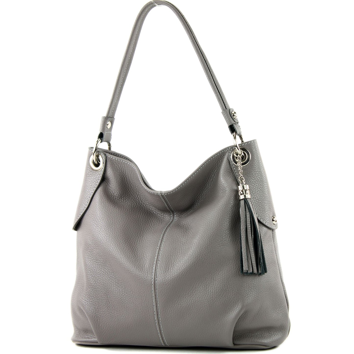 modamoda de T185 Damen Leder Schultertasche Handtasche handmade in Italy