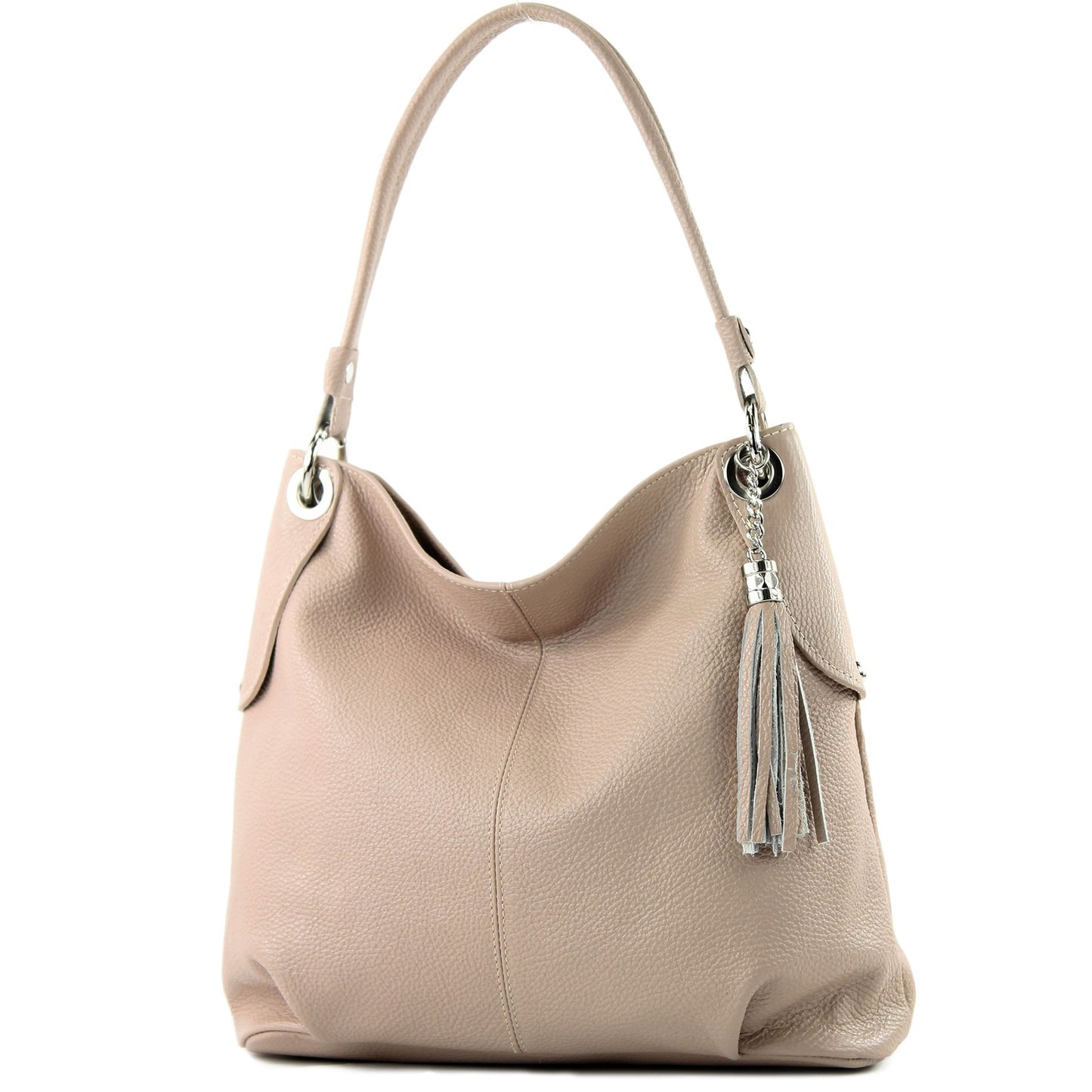 modamoda de T185 Damen Leder Schultertasche Handtasche handmade in Italy